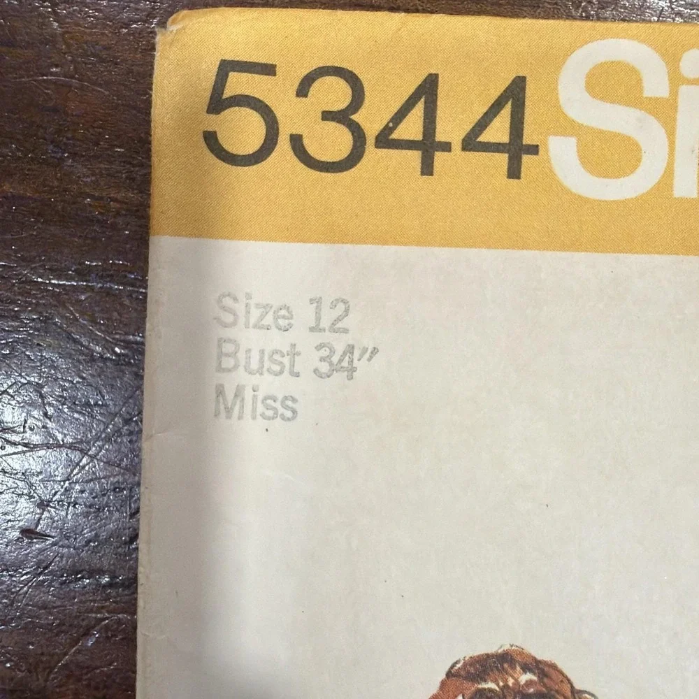 Simplicity 5344 size